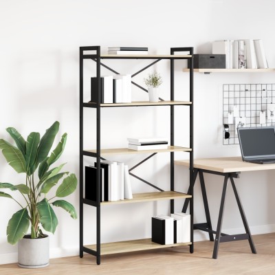 vidaXL Bibliotecă Stejar sonoma 80 x 30 x 153 cm Lemn compozit foto