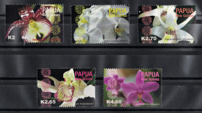 PAPUA NOUA GUINEE 2004 - Flori, Orhidee/ serie MNH foto