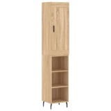 Cumpara ieftin Dulap inalt, stejar sonoma, 34,5x34x180 cm, lemn prelucrat