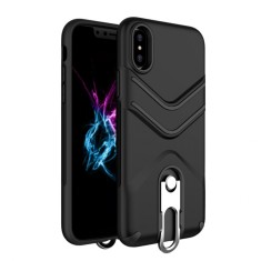 Husa compatibila cu Apple iPhone X, MyStyle Armura Strong Black
