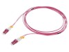 Patch cord fibră OM4 LC/UPC 2m LSZH roz, Logilink