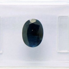 ~ SAFIR NATURAL albastru inchis 1,66 ct.. Certificat de Autenticitate ! ! !