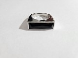 Inel cu obsidian Swarovski #6103