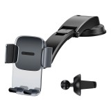 Suport auto cu ventuza Baseus, prindere ventilatie, negru, SUYK000001