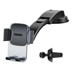 Suport auto cu ventuza Baseus, prindere ventilatie, negru, SUYK000001