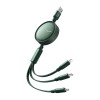 Cablu 3-In-1 Usb La Usb-C / Lightning / Micro Usb, Mcdodo Ca-7257, 3.5A, 1.2M (Verde)
