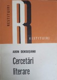 CERCETARI LITERARE-ARON DENSUSIANU