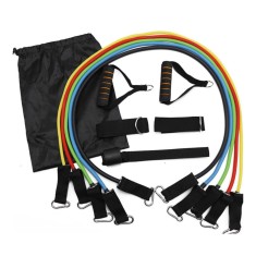 Set benzi elastice de tractiune, fitness, 11 piese foto