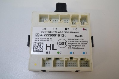 Modul de control ușă st&amp;acirc;nga spate MERCEDES-BENZ C W205 2015 OEM: A2229001912 2132160 foto