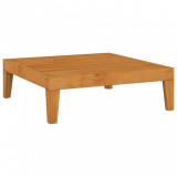Masa gradina Gossi 68.5x68.5x24 cm, lemn masiv acacia, patrata, exterior, rezistenta UV, maro/natur
