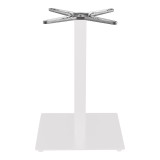 Cumpara ieftin Bază masă metalică Pakoworld Industrial, 48x48x73 cm, Alb-Negru, Picioare Reglabile
