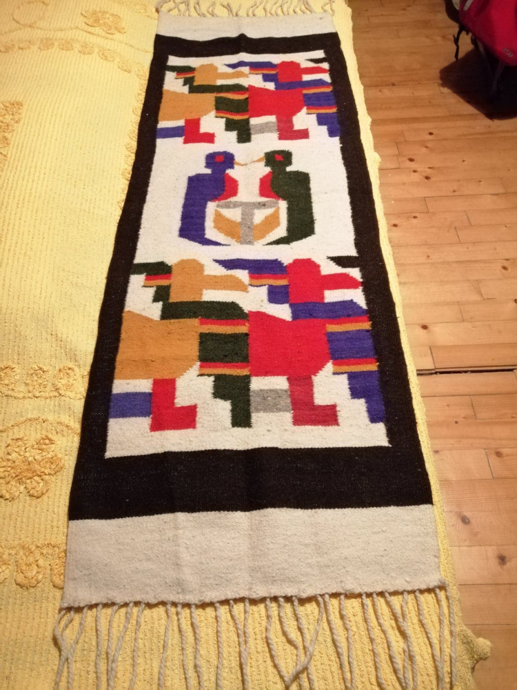 Tesatura taraneasca covor carpeta chilim Kilim tesut manual lana 160x54 cm  | Okazii.ro