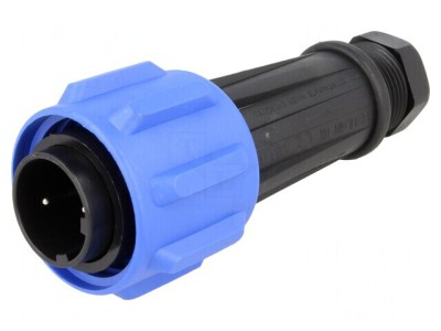 Conector Circular Mufă Tată 2 PIN Filet Interior foto