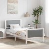 VidaXL Cadru de pat cu headboard Gri deschis 80 x 200 cm țesătură 878363
