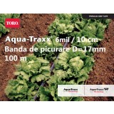 Bandă de picurare Aqua TraXX, diametru 17mm, distanta picurare 10 cm, rola 100 m