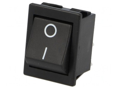 Comutator Rocker DPST ON-OFF 16A/250V Negru foto