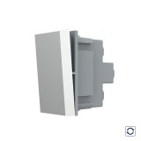 Intrerupator simplu mecanic cu reset Livolo, gri, seria noua