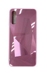 Huse telefon silicon si acril cu textura diamant Samsung Galaxy A70 , Roz foto