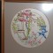 Lot vintage de 4 tabloase lucrate de mana