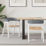 vidaXL Scaune de dining 2 pcs Alb 54 x 57 x 73 cm 42020425