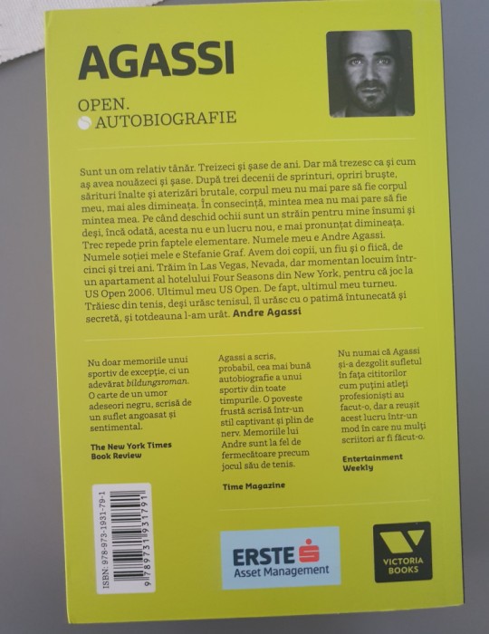 Andre Agassi -Open. Autobiografie