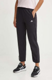 Adidas Performance pantaloni de antrenament culoarea negru, neted, IM7698