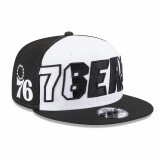 Sapca New Era 9fifty Philadelphia 76ers NBA Back Half Negru- Cod 1581556212, Marime universala