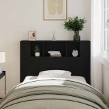 Cumpara ieftin Dulap cu tăblie de pat, stejar negru, 120x19x104,5 cm, lemn