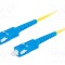 Patch cord fibră optică LANBERG SC/UPC 2m galben LSZH monomod