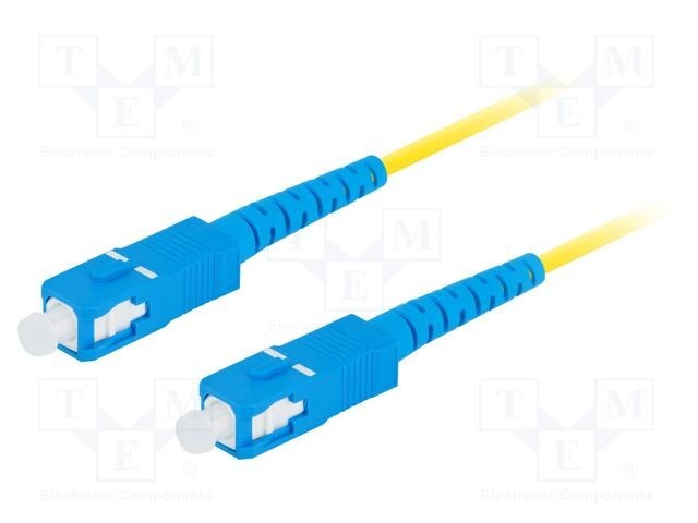 Patch cord fibră optică LANBERG SC/UPC 2m galben LSZH monomod