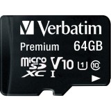 Card Memorie microSDXC Verbatim, 64Gb, Clasa 10 / UHS-1 U1, Cu Adaptor