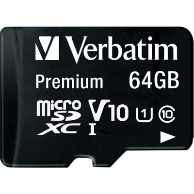Card Memorie microSDXC Verbatim, 64Gb, Clasa 10 / UHS-1 U1, Cu Adaptor foto