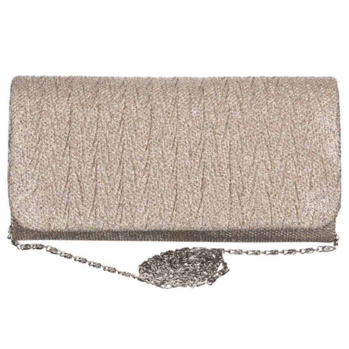 Geanta plic clutch elegant de dama, Pufo Brilliant Shine, 20 cm
