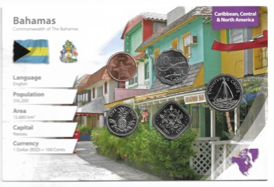 BAHAMAS - Set Complet Monede - UNC Sigilate foto