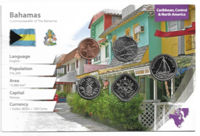 BAHAMAS - Set Complet Monede - UNC Sigilate