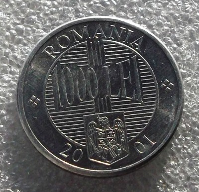 G5. ROMANIA 1000 1.000 lei 2001 UNC necirculata ** foto