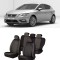 Huse scaune auto dedicate Seat Leon 2013 - 2019 Premium cu insertii piele