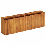Strat &icirc;nălțat de grădină, 150x30x50 cm, lemn masiv de acacia