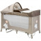 Patut Pliabil San Remo Rocker, cu 2 Nivele si Accesorii si Sistem de Leganare, Colectia 2020 Beige Elephant