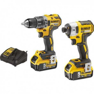 Set DeWALT DCK268P2T masina de gaurit si insurubat DCD791 si DCF887 cu 2 acumulatori 5Ah TSTAK II HardWork ToolsRange foto