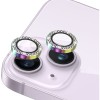 Folie de protectie pentru camera, flippy, pentru iphone 15 plus, tempered glass cu pietricele, hd, multicolor