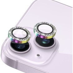 Folie de Protectie pentru Camera, Flippy, pentru iPhone 15 Pro Max, Tempered Glass cu Pietricele, HD, Multicolor foto
