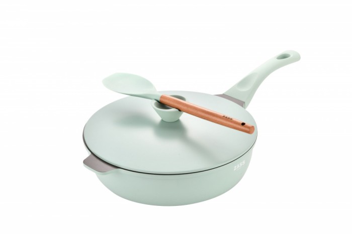 Set tigaie multifunctionala din aluminiu, 4 piese ZASS Gourmet ZG-ACS 07, Verde - NOU