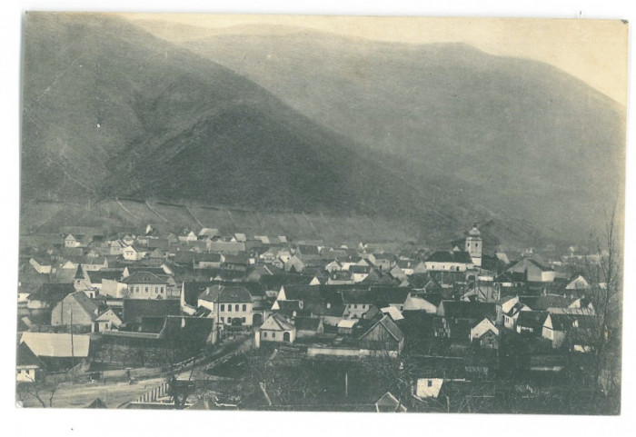 2492 - SADU, Sibiu, Panorama, Romania - old postcard - used - 1916