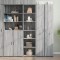 vidaXL Dulap &icirc;nalt, gri sonoma, 45x41x185 cm, lemn prelucrat 3281678