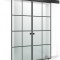 Usa culisanta Boss &reg; Duo Black model Residence negru, 80+80x215 cm, sticla mata securizata, glisanta in ambele directii