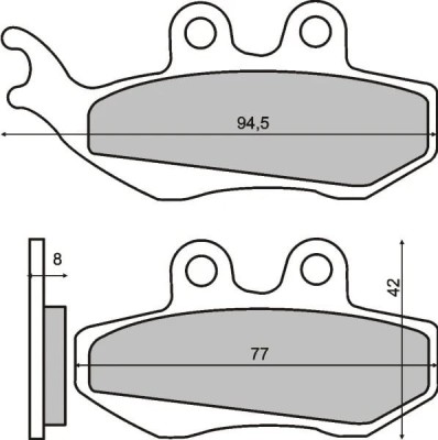 Placute frana fata scuter Piaggio Hexagon 125cc foto