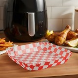 Cumpara ieftin Hartie de Coacere pentru Air Fryer - Cu Model &icirc;n Carouri, Patrata, 23 x 23 cm - 50 Bucati/Pachet Best CarHome