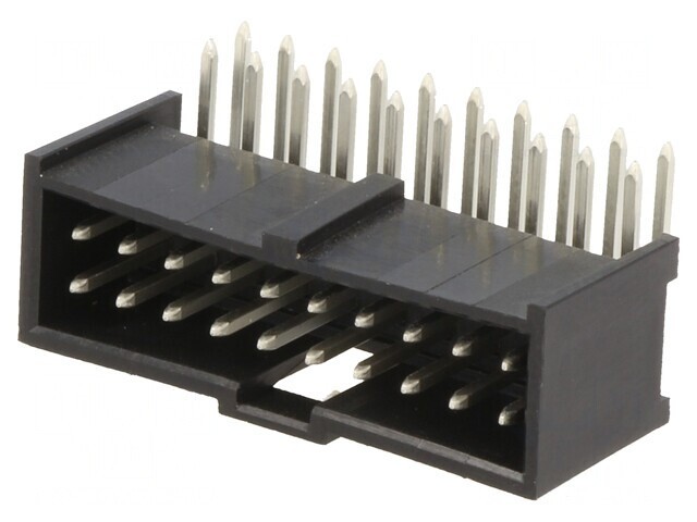 Soclu dreptunghiular tată C-Grid III 2,54mm 20 PIN THT