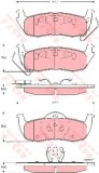 Set placute frana,frana disc JEEP GRAND CHEROKEE II (WJ, WG) (1998 - 2005) TRW GDB4137